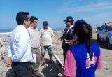 Comisionada de la Defensoría del Pueblo llegó a verificar estado de las familias. Foto: Trujillo en Línea