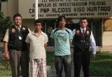 Sujetos sindicados como los asesinos del exalcalde de Angasmarca, Diógenes Geldres. (Foto El Popular)