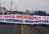 Moradores están cansados de perder a sus seres queridos en la carretera. foto: Trujillo en Línea