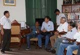 Representantes de Sedalib y Cementos Pacasmayo se reunieron con alcalde. Foto: MPT
