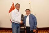 Ministro de Agricultura,Juan Manuel Benites, y el gobernador regional, César Acuña. (Foto GRLL)