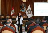 Gloria Montenegro, alcaldesa saliente de Trujillo, dio un informe de su gestión a la ciudadanía.