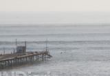 Por lo menos 60 metros de la infraestructura del muelle de Pacasmayo se cayó debido al impacto de una ola. (Foto UN Diario)