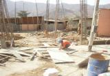 Obra de construcción de la nueva comisaría de Simbal. (Foto cortesía MPT)