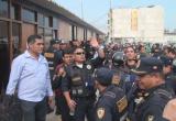 Agentes de Seguridad Ciudadana dentro de su base