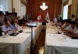 Los alcaldes de la 12 provincias de La Libertad se reunieron con los asesores del Ministerio de Transportes. (Foto cortesía GRLL)