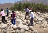 Manuel Llempén, gerente regional de La Libertad, inspeccionó los pueblos ubicados en la ribera del río Moche. (Foto captura video)