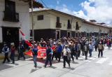 Ronderos de Sánchez Carrión durante una movilización. (Foto cortesía RPP)