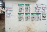 Candidatos pegaron carteles con sus logos, a pocos metros de locales de votación. Foto: Trujillo en Línea