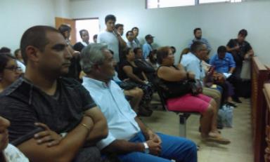 Alcalde estuvo presente en audiencia. Foto: Trujillo en Línea