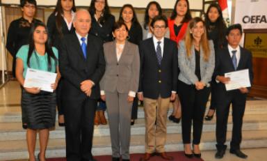 Diez estudiantes de Ingeniería Ambiental recibieron acreditación de la Oefa. (Foto: Difusión)