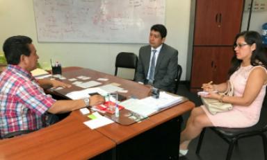 Representante de la Defensoría del Pueblo se reunió con gerente del Segat Carlos Delgado. Foto: MPT