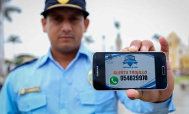 Alerta Trujillo, un servicio de recepción de denuncias y quejas, atenderá también por whastapp. (Foto cortesía)