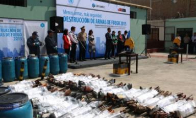 Armas de fuego de fuego serán fundidas mañana en Chimbote. (Foto: Andina)