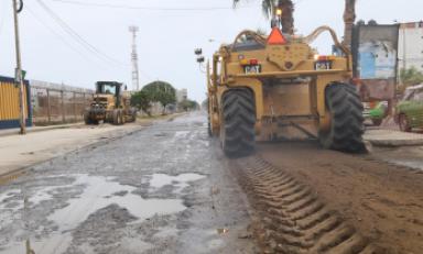 Tramo que será rehabilitado, comprende desde la intersección con la calle Los Tilos hasta la prolongación Huamán. Foto: MPT