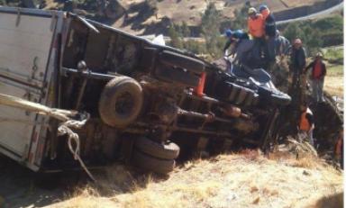 Accidente se registró hoy al promediar las siete de la mañana. (Foto: Correo)