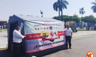 Esta prohibido recibir dinero en efectivo. Foto: Defensa Civil - MPT