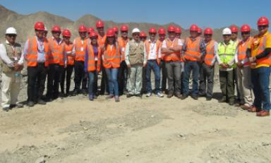 Una delegación del Banco Mundial visitó las obras que se ejecutan en Chavimochic. (Foto cortesía)