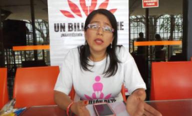 Carmen Castillo Aguilar, coordinadora regional para La Libertad de Un billón de pie.