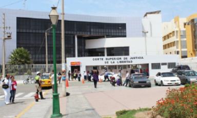 Sede de la Corte Superior de Justicia de La Libertad. (Foto cortesía)