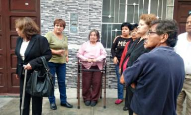 Anciana que según las denuncias de familiares y vecinos fue desalojada de su vivienda.(Foto Serenazgo MPT)