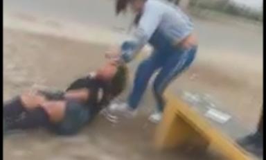 Menores se patearon y arañaron. Foto: Trujillo en Línea