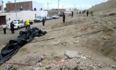 Desalojo de los invasores en la zona arqueológica Gramalote. (Foto cortesía DDCLL)