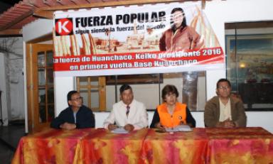 Dirigente regional fujimorista Pilar Ramos de Chaman participó en juramentación. (Foto: Difusión)