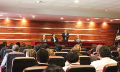 Fue inaugurado el remodelado auditorio de la CSJLL. (Foto cortesía)