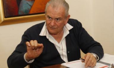 El líder aprista trujillano, José Murgia Zannier, de acuerdo con la separación de Fernando Gil del Apra. (Foto Correo)