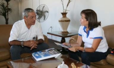 Se reunieron en despacho de alcalde. Foto: MPT