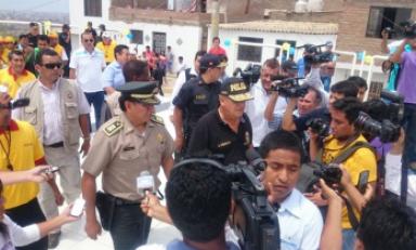 Ministro del Interior Daniel Urresti, anunció la llegada a Trujillo de 2 mil policías más. (Foto cortesía)