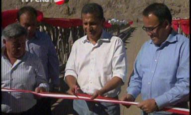 Ministro José Gallardo Ku acompañó al presidente en inauguración del puente Chagual, en Pataz. (Foto: TV Perú)