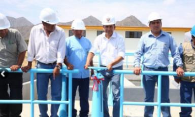 El presidente Humala Tasso inauguró esta tarde diversas obras en las localidades de Chao y Virú.