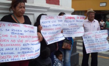 No quieren un subprefecto que desconozca su problemática. Foto: Trujillo en Línea