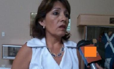 Foto: Regidora Rocío Taboada Pilco, quien solicita la salida del criticado funcionario)