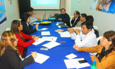 Reunión de funcionarios de la Gerencia de Desarrollo Social de la Libertad.(Foto cortesía GRLL)