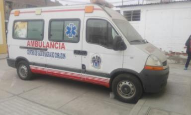 Ambulancia nueva está llena de polvo por falta de uso. Foto: Trujillo en Línea