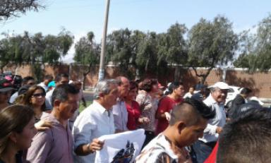Marchó por las calles junto a simpatizantes. Foto: Trujillo en Línea
