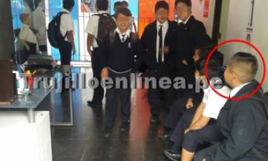Menor permaneció casi una hora fuera de las aulas. Foto: Trujillo en Línea