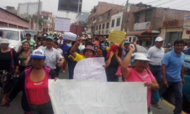 Marcharon desde centro poblado hasta Plaza de Armas de Trujillo. Foto: Trujillo en Línea