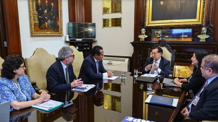 Presidente y ministra de Economía se reunieron con los titulares de JNE, ONPE y Reniec