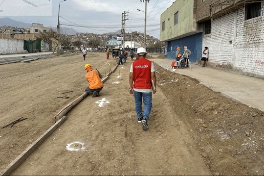 Contraloría advierte que obra en avenida César Vallejo de Trujillo se realiza sin cumplir requisito de supervisión obligatoria