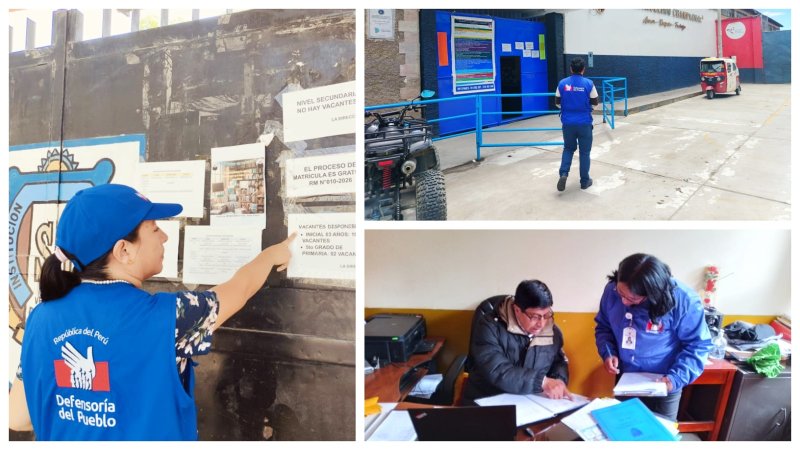 Defensoría alerta cobros abusivos y trabas ilegales en proceso de matrícula escolar 2026 en colegios públicos