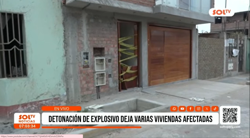 Alto Trujillo: Extorsiones con explosivo dañan viviendas