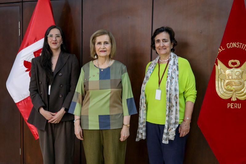 Presidenta del TC Luz Pacheco recibió a codirectora del Observatorio Complutense de la Desinformación de Madrid