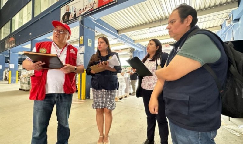 Ministerio Público realiza diligencias en almacén de la ONPE en Lurín