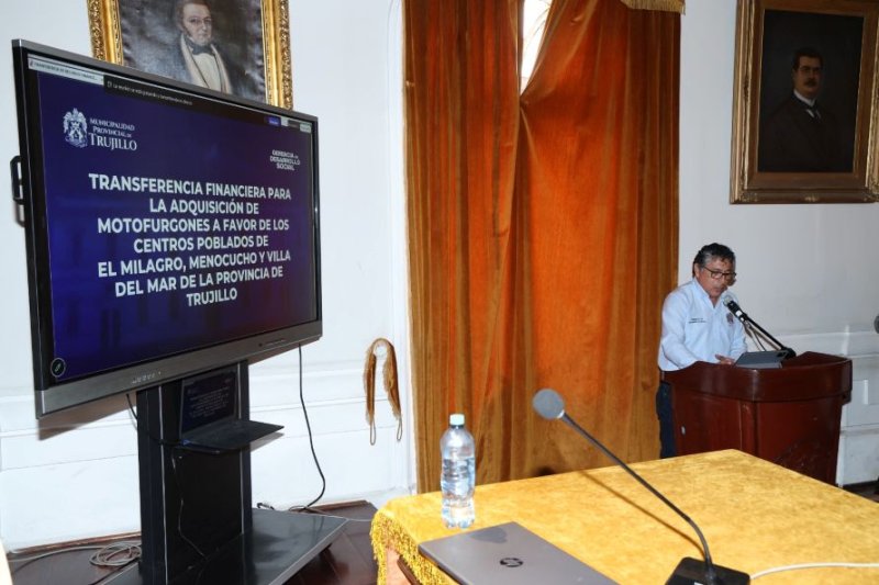 Municipalidad Provincial de Trujillo transferirá S/ 47,100 a tres municipios de centros poblados