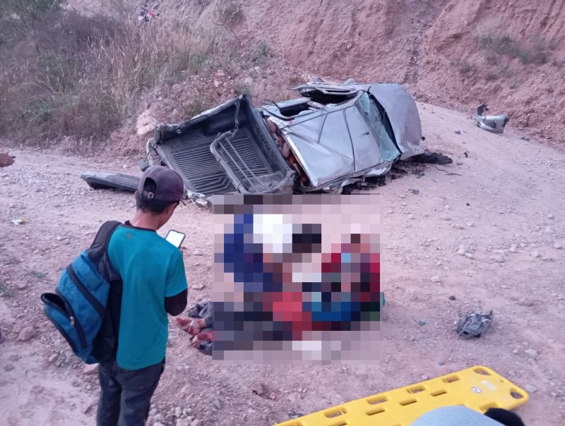 Teniente alcalde del centro poblado Marcabal Grande y sus hijas fallecen tras un accidente de tránsito