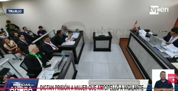 Trujillo: dictan 4 años y 6 meses de prisión efectiva para mujer que atropelló y causó la muerte de vigilante